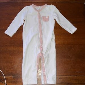 Baby Mori snap romper one piece organic cotton  sz 12-18 month